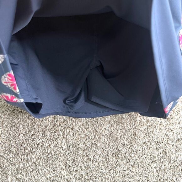 Tommy Bahama Skort Women’s Medium Navy Blue and Pink Side Detail Mini NWT - Picture 6 of 7